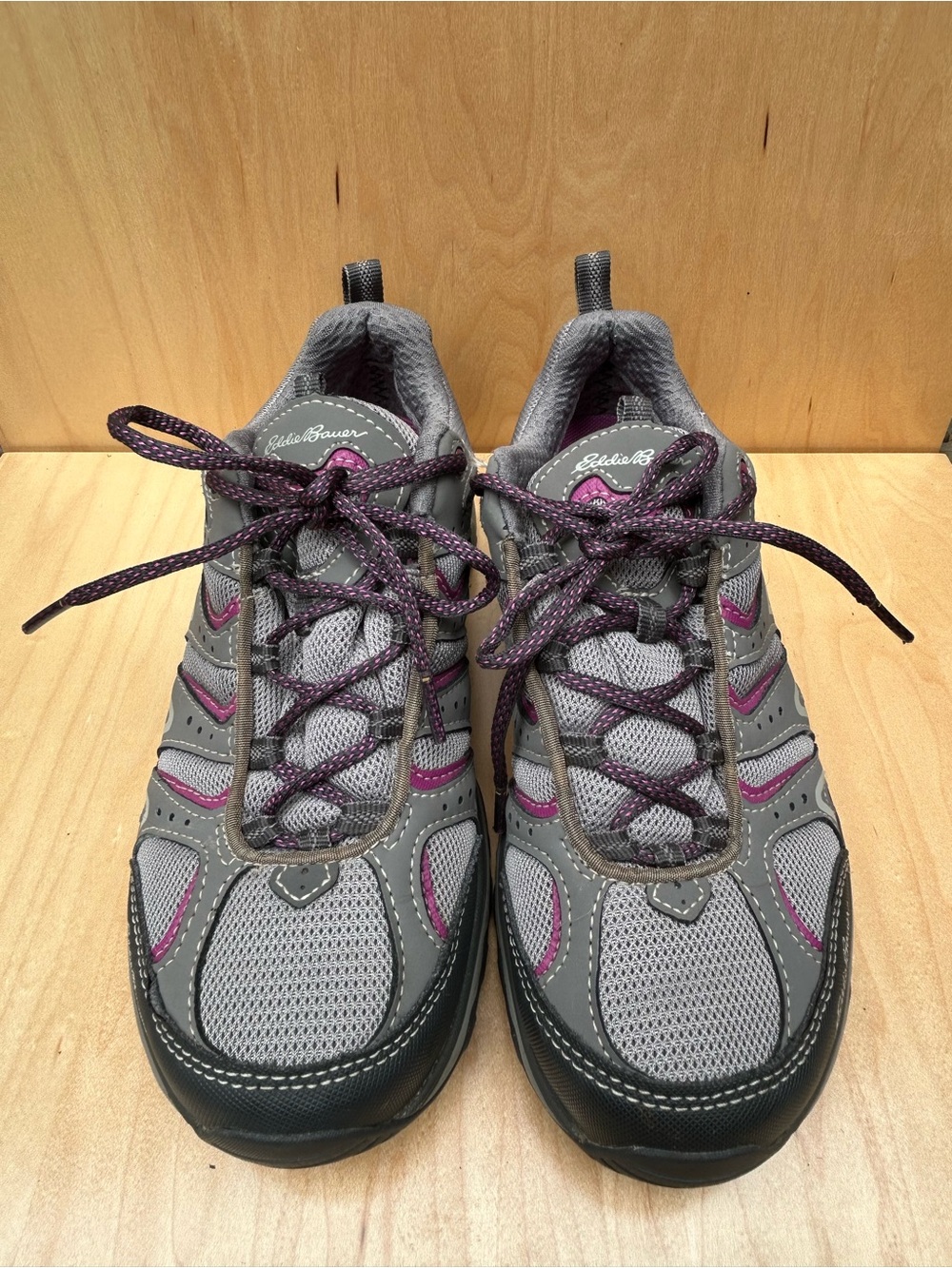 Eddie Bauer Gray and Magenta Women's Hiking Shoes